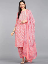 Cotton Printed Kurta Pant Dupatta Set-VKSKD1168E